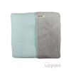 Uppies deken winter mint, ledikantdeken, wiegdeken