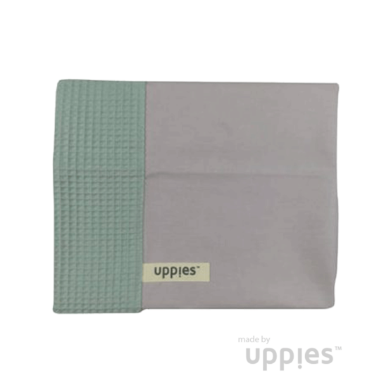 Uppies-laken-grijs-groen
