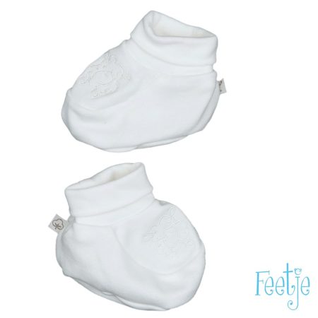 Uppies baby - Slofjes Feetje Organic wit