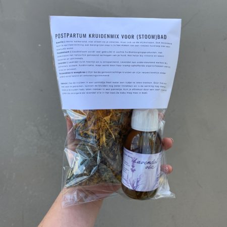 Postpartum kruidenmix voor (stoom)bad 