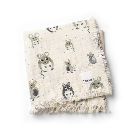 Soft Cotton Blanket Elodie Forest Mouse