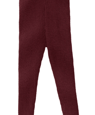 Disana Gebreide Legging Merinowol Cassis